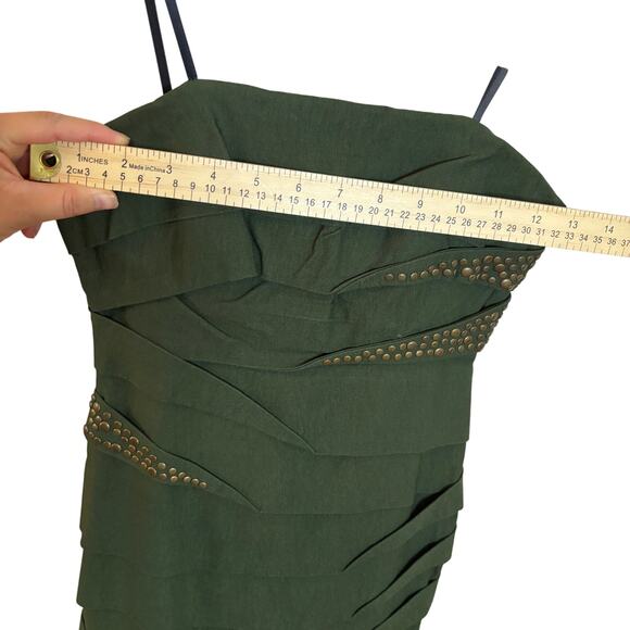 Jodi Kristopher Bandage Dress Womens Sz 5 Cocktail Studded Edgy Grunge Glam Mini - Picture 11 of 12